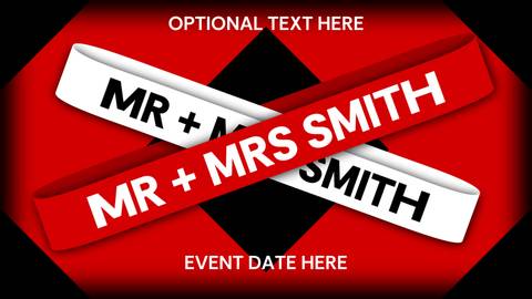 Faux Ribbon Typography